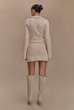 Annabelle Knit Mini Skirt - Cream