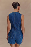 Abel Denim Shorts - Dark Blue