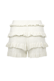 Amy Pointelle Knit Frill Bloomers - Ivory