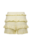 Amy Pointelle Knit Frill Bloomers - Lemon
