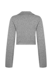 Annabelle Knit Curved Hem Cardigan - Charcoal