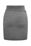 Annabelle Knit Mini Skirt - Charcoal