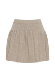 Beverly Knit Pleated Mini Skirt - Oak