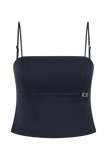 Aberley Crop Top - Dark Navy