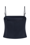 Aberley Crop Top - Dark Navy