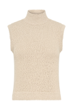 Azalea Sleeveless Knit Top - Wheat