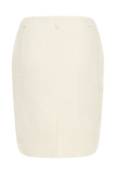 Addison Boucle Knee Length Skirt - Ivory