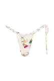 Andie Ruched String Side Bikini Brief - Bella Rosa Print