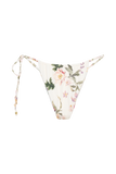 Andie Ruched String Side Bikini Brief - Bella Rosa Print
