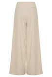 Brandi Linen Straight Leg Pant - Wheat Marle