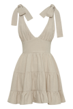 Aurelia Linen Mini Dress - Natural