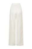 Ada Satin Straight Leg Pant - Ivory