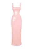 Adoria Sequin Cut Out Maxi Dress - Pale Pink