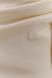 Becca Taffeta Mini Skirt With Tie - Ivory