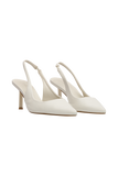 Dasha Sling Back Heels - Ivory