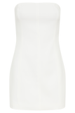 Maci Crepe Mini Dress - White
