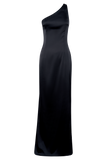 Harper One Shoulder Gown - Black