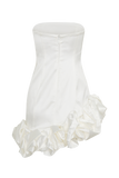 Alba Bubble Mini Dress - White