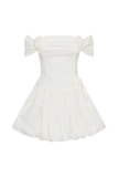Giovanna Off Shoulder Mini Dress - White