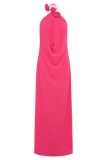 Rosalia Cowl Neck Maxi Dress - Raspberry