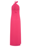 Rosalia Cowl Neck Maxi Dress - Raspberry