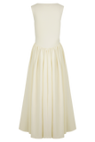 Sharon Scuba Jersey Midi Dress - Ivory