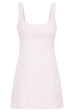 Beth Tweed Mini Dress - Fairy Floss Pink
