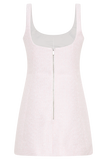 Beth Tweed Mini Dress - Fairy Floss Pink